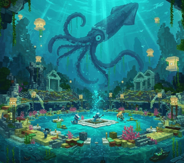 Underwater Base Builder Bangun Dunia Bawah Laut