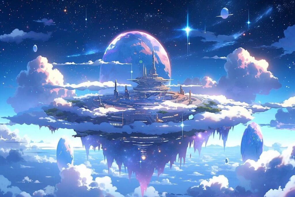 Floating Skybase Simulator Markas Melayang di Langit