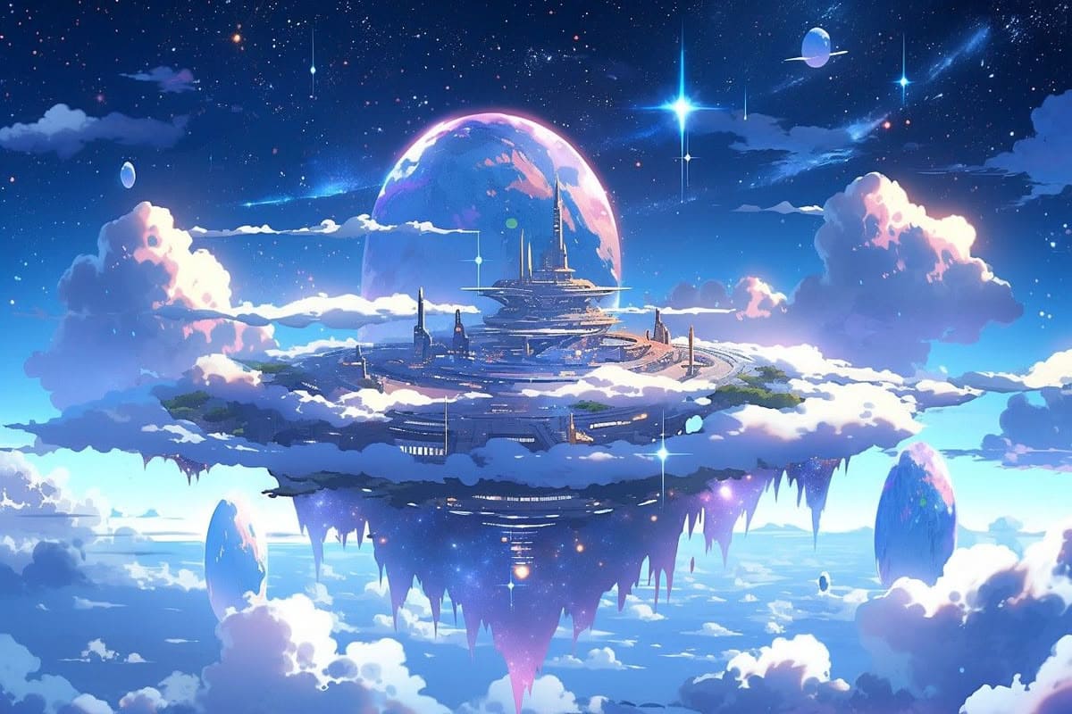 Floating Skybase Simulator Markas Melayang di Langit